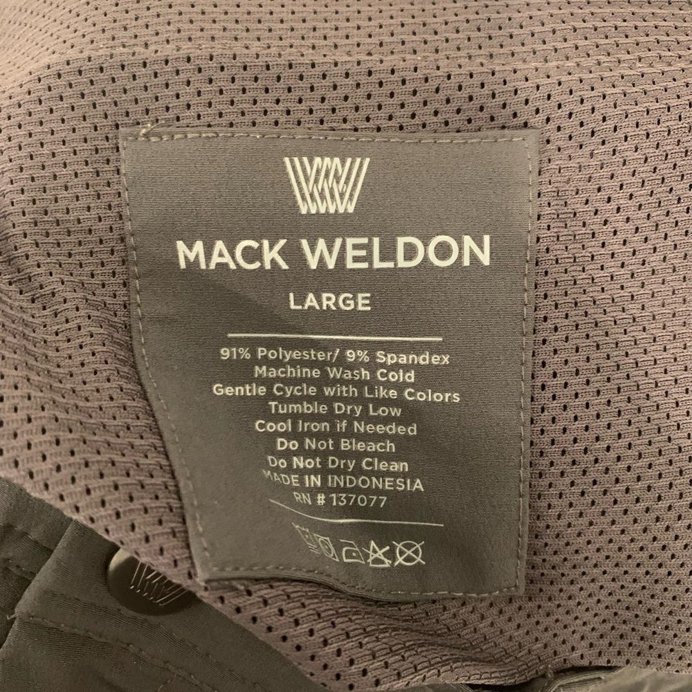 Mack Weldon dark grey athletic men’s joggers with zipper pockets size large - Picture 13 of 13